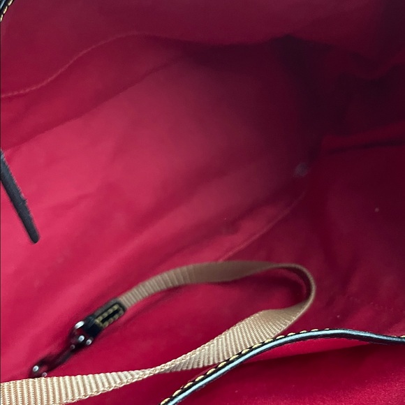 Dooney & Bourke Black Multicolor Logo Shoulder Bag - Picture 4 of 6